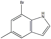7-bromo-5-methylindole 结构式