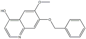 7-Benzyloxy-6-methoxy-quinolin-4-ol 结构式