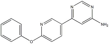 6-(6-phenoxypyridin-3-yl)pyrimidin-4-amine 结构式