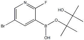 5-溴-2-氟-3-吡啶硼酸频那醇酯 结构式