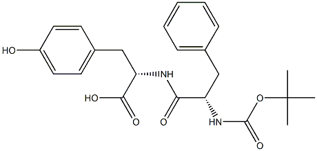 Boc-L-phenylalanyl-L-tryosine 结构式