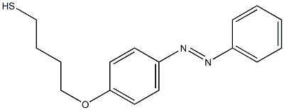 4-{4-[(E)-phenyldiazenyl]phenoxy}butane-1-thiol 结构式