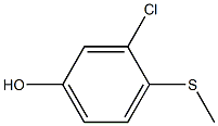 3-chloro-4-(methylthio)phenol 结构式