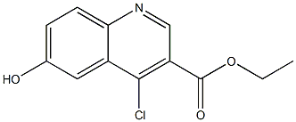 ethyl 4-chloro-6-hydroxyquinoline-3-carboxylate 结构式