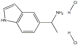 1-(1H-indol-5-yl)ethanamine dihydrochloride 结构式