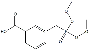 3-(Dimethoxy-phosphorylmethyl)-benzoic acid 结构式