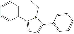 1-ethyl-2,5-diphenyl-1H-pyrrole 结构式