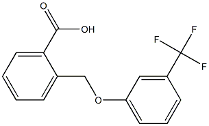 2-((3-(trifluoromethyl)phenoxy)methyl)benzoic acid 结构式