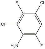 2,4-dichloro-3,6-difluoroaniline 结构式