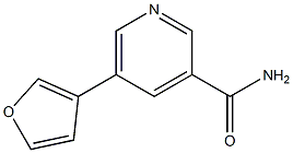 5-(furan-3-yl)pyridine-3-carboxamide 结构式