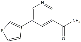 5-(thiophen-3-yl)pyridine-3-carboxamide 结构式