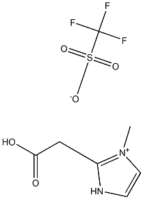 1-羧甲基-3-甲基咪唑三氟甲烷磺酸盐 结构式