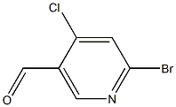 6-broMo-4-chloronicotinaldehyde 结构式