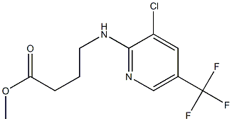 Methyl 4-[3-chloro-5-(trifluoromethyl)pyridin-2-ylamino]butyrate 结构式