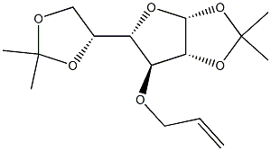 3-O-Allyl-1,2:5,6-di-O-isopropylidene-a-D-galactofuranose 结构式