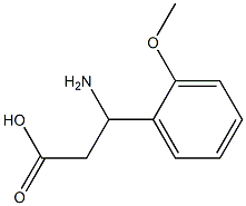 (RS)-3-氨基-3-(2-甲氧基苯基)丙酸 结构式