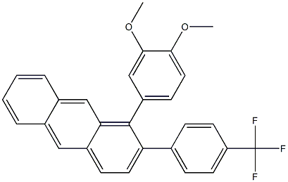 1-(3,4-二甲氧基苯基)-2-(4-三氟甲苯基)吲哚 结构式