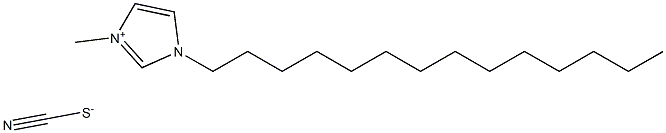 1-十四烷基-3-甲基咪唑硫氰酸盐 结构式