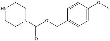 1-哌嗪羧酸 4-甲氧基苄酯 结构式