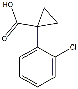 1-(2-氯-苯基)-环丙烷甲酸 结构式