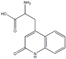 3-(2-氧代-1,2-二氢喹啉-4-基-)丙氨酸 结构式