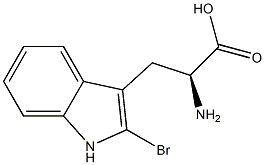 2-溴-L-色氨酸 结构式