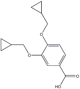 3,4-二环丙甲氧基苯甲酸 结构式