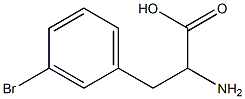 3-溴-DL-苯丙氨酸 结构式