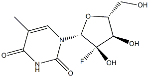 5-甲基-2'-氟尿苷 结构式