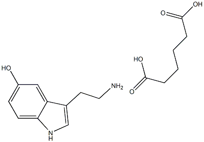 5-羟基色氨己二酸盐 结构式