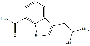 7-氮杂-L-色氨酸 结构式