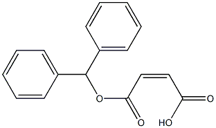 马来酸二苯甲醇酯 结构式