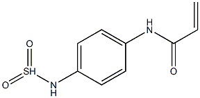 N-(4-磺酰胺基苯基)丙烯酰胺 结构式