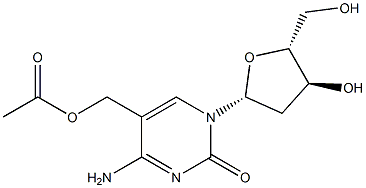 5-乙酰氧基甲基-2'-脱氧胞苷 结构式