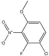 1-Chloro-2-fluoro-4-methoxy-3-nitro-benzene 结构式