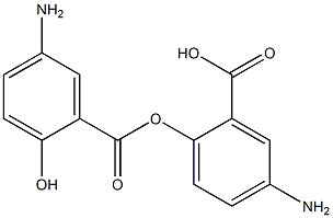 5-AMINOSALICYLIC ACID 5-氨基水杨酸 结构式