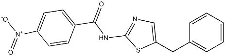 N-(5-BENZYL-1,3-THIAZOL-2-YL)-4-NITROBENZAMIDE 结构式