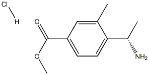 METHYL 4-((1S)-1-AMINOETHYL)-3-METHYLBENZOATE HYDROCHLORIDE 结构式