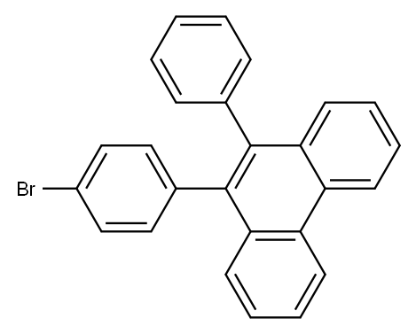 9-(4-bromophenyl)-10-phenylphenanthrene 结构式