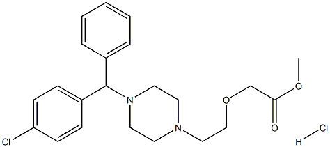 Cetirizine Methyl Ester HCl 结构式