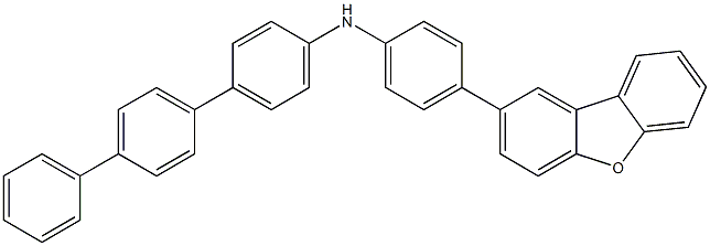 N-(4-(二苯并[B,D]呋喃-2-基)苯基)-[1,1':4',1''-三苯基]-4-胺 结构式