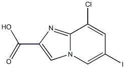 8-Chloro-6-iodo-imidazo[1,2-a]pyridine-2-carboxylic acid 结构式