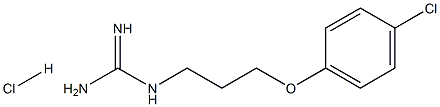 1-(3-(4-chlorophenoxy)propyl)guanidine hydrochloride 结构式