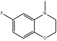 6-Fluoro-4-methyl-2,3-dihydro-1,4-benzoxazine 结构式