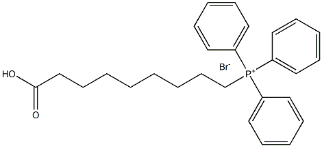 (8-Carboxyoctyl)triphenylphosphonium Bromide 结构式