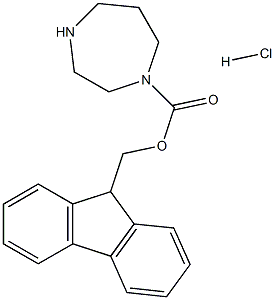(9H-Fluoren-9-yl)methyl 1,4-diazepane-1-carboxylate hydrochloride 结构式