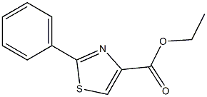 2-苯基-4-噻唑甲酸乙酯 结构式