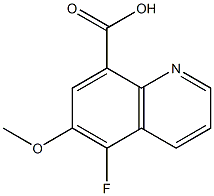 5-fluoro-6-methoxyquinoline-8-carboxylic acid 结构式