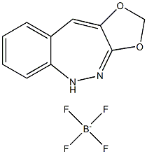 3,4-(亚甲二氧基)苯二氮鎓四氟硼酸盐 结构式