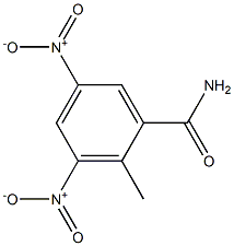 3,5-二硝基邻甲基苯甲酰胺 结构式